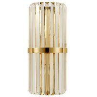 Ścienna lampa glamour CGSCONCELUX Copel kinkiet przezroczysty mosiądz