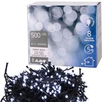 LAMPKI CHOINKOWE 500 LED zimny biały girlanda ŚWIĄTECZNE na choinkę białe