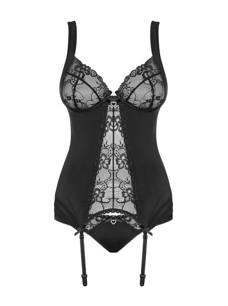 Heartina Gorset Czarny S/M zdjęcie 4