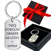 BRELOK do kluczy z GRAWER LOGO Prezent na Urodziny Walentynki