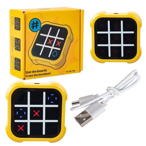 Gra Kółko i Krzyżyk Gra Elektroniczna 4w1 Różne Rozgrywki Ładowanie USB na Arena.pl