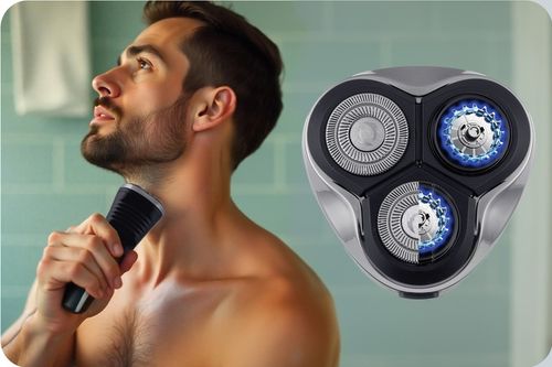 Maszynka do golenia golarka do brody zarostu 3 ostrza czarna Berdsen na Arena.pl