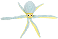 Zabawka dla psa jasnoniebieska ośmiornica z piszczałką 10×14×33cm UNIQ PETS