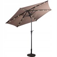 PARASOL OGRODOWY Z SOLARNYMI DIODAMI LED 270 CM