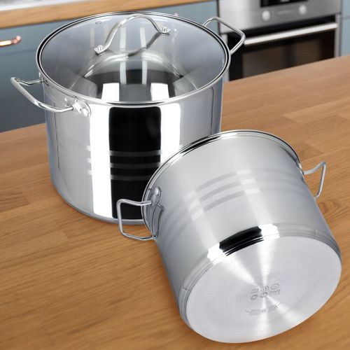 GARNEK GAR Z POKRYWKĄ INDUKCJA STAL 24 cm 9 L na Arena.pl