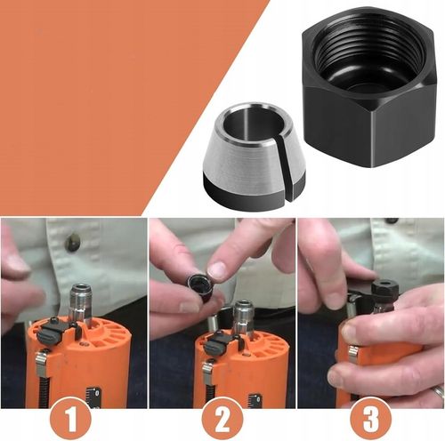 3 x TULEJA ,2xnakrętki /REDUKCJA 6 ,8 ,6,35mm na Arena.pl