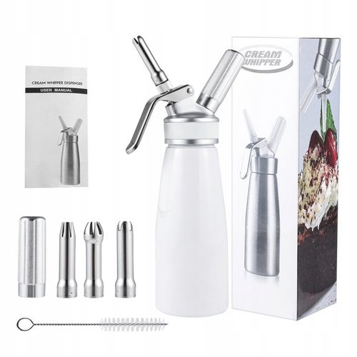 SYFON DO BITEJ ŚMIETANY 500 ML DOZOWNIK DO ŚMIETANY PISTOLET DO ŚMIETANY na Arena.pl