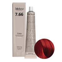 3DELUXE Farba do włosów - Intensywny Czerwony Blond 7.66 - 100ml