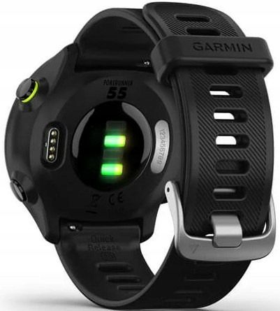 Czarny Zegarek sportowy GARMIN Forerunner 55 GPS na Arena.pl