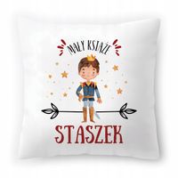 Poduszka Biała 40X40 Cm Dla Staszka Syna Dziecka Z Nadrukiem Ze Zdjęciem