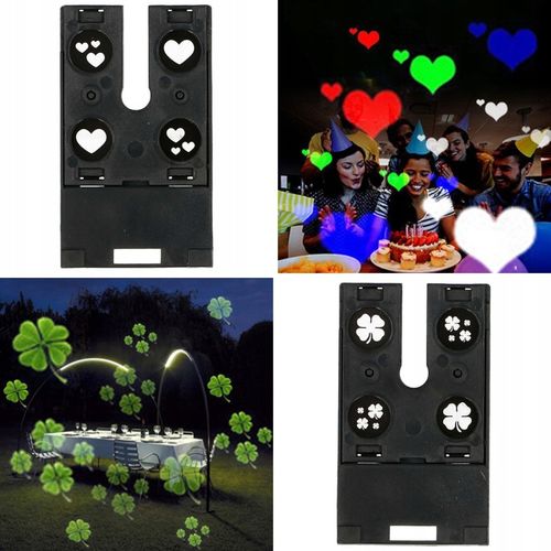 Projektor LASEROWY + świąteczny LED reflektor RZUTNIK 12 KART 6W 48 WZORÓW na Arena.pl