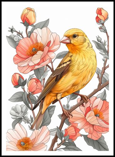 Plakat 67,5x95cm Wiosenny Śpiewaczek na Arena.pl