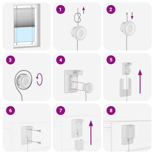 Roleta plisowana niebieska 70x100 cm Szerokość tkaniny 69,4 cm na Arena.pl