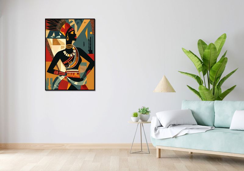 Plakat 68x98cm Afrykańska Mozaika zdjęcie 4