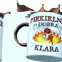 Kubek Bordowy Dla Klary Koleżanki Żony Na Prezent Z Nadrukiem Ze Zdjęciem