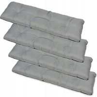 Poduszka na ławkę ogrodowa 120x38 zestaw 4 sztuki