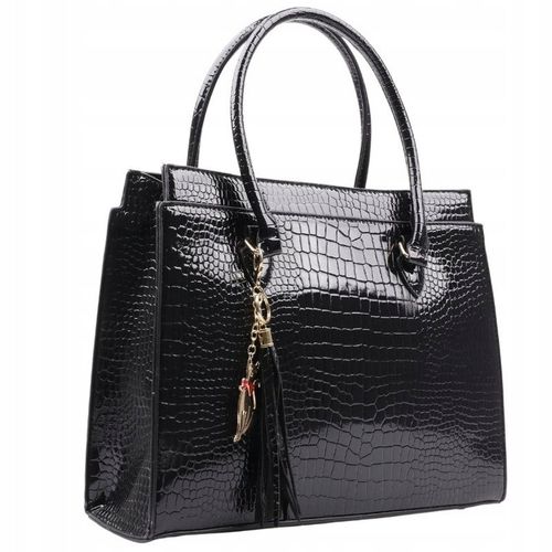 Torebka damska shopper na ramię WIZYTOWE SHOPPERKI MIEJSKIE KLASYCZNE na Arena.pl