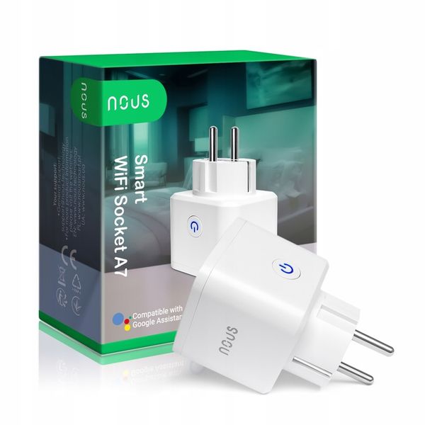 Inteligentne gniazdko WiFi NOUS A7 TUYA WATOMIERZ PROGRAMATOR TIMER zdjęcie 1