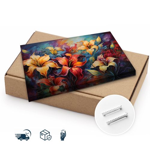 Obraz Do Sypialni Tropikalne Kwiaty Natura Rośliny Abstrakcja 90cm x 60cm na Arena.pl