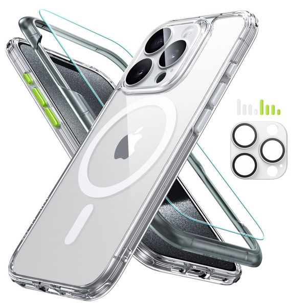 ESR CLASSIC PRO SET HALOLOCK MAGSAFE IPHONE 15 PRO MAX CLEAR zdjęcie 1