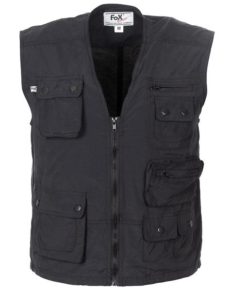 KAMIZELKA US Microfaser czarna zdjęcie 1