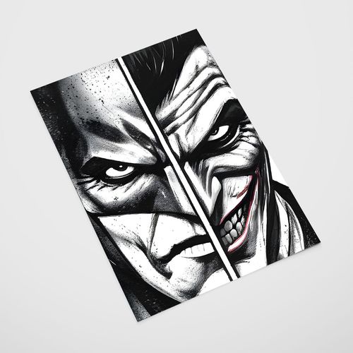 Plakat joker i batman 21x29,7 cm A4 na Arena.pl