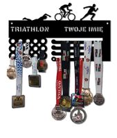 Wieszak na medale TRI twoje imię dowolny tekst 35.1