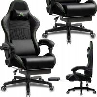 FOTEL KUBEŁKOWY OBROTOWY GAMINGOWY KRZESŁO GRACZA ERGONOMICZNY Z PODNÓŻKIEM