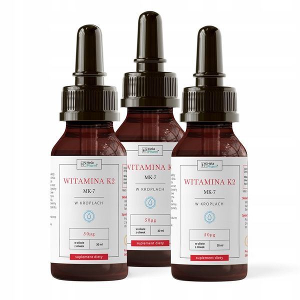 Witamina K2 MK-7 krople KRĄŻENIE, KOŚCI 30 ml VEGE zdjęcie 4