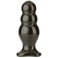 doc johnson titanmen master tool #4 duży korek 15 cm sil-a-gel czarny