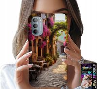 ETUI DO MOTOROLA G31 / G41 - MALOWNICZA ULICZKA Z KAWIARNIĄ + FOLIA