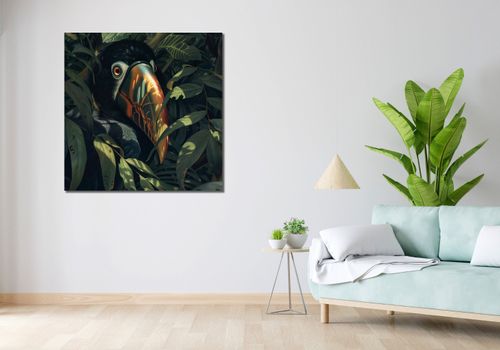Obraz 100x100cm Skryty Tukan na Arena.pl