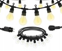 GIRLANDA ŚWIETLNA Ogrodowa Lampki ogrodowe do ogrodu 10m METRÓW 10 LED