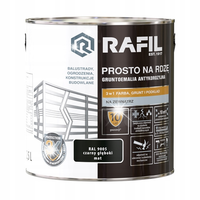 RAFIL PROSTO NA RDZĘ CZARNY 9005 MAT 2.5L
