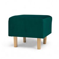 Turkusowy Podnóżek do fotela Pufa Stołek