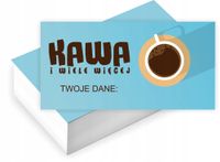 Wizytówki firmowe GOTOWY PROJEKT GRATIS 1000 sztuk KAWA DESERY I WIĘCEJ