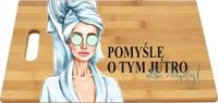Bambusowa deska do krojenia nadruk UV prezent na DZIEŃ KOBIET