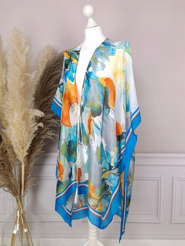 PAREO SUKIENKA PLAŻOWA JEDWAB chusta BOHO KOLORY na Arena.pl