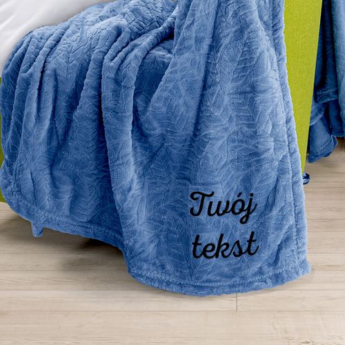KOC z HAFTEM dedykacji 160 x 200 MIKROFIBRA DOWOLNY TEKST na Arena.pl