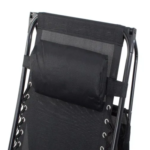 Leżak ogrodowy plażowy składany z daszkiem przeciw słonecznym gravity na Arena.pl