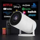 Rzutnik Projektor 2025 NOWY FULL HD 4K WiFi Pilot Android TV HY300