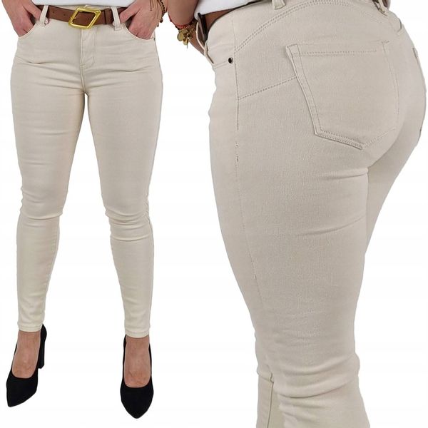 DAMSKIE SPODNIE M. SARA MODELUJĄCE DOPASOWANE Push - UP zdjęcie 1