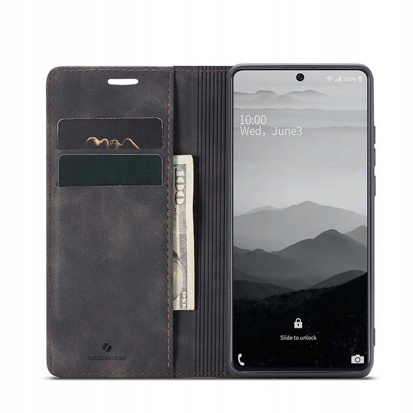 Spacecase Wallet Galaxy A71 Black zdjęcie 15