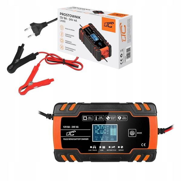 Prostownik mikroprocesorowy LCD 12V 8A - 24V 4A zdjęcie 3
