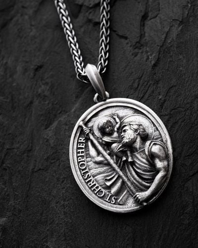 Srebrny wisiorek ST. CHRISTOPHER na Arena.pl