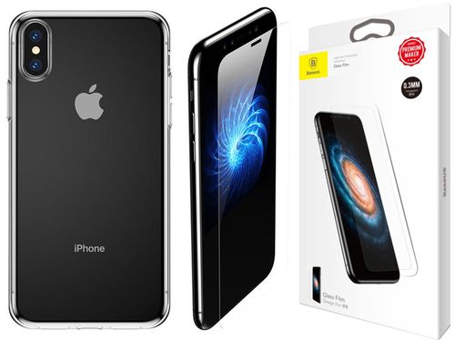 Etui Baseus Simplicity case do Apple iPhone X/Xs + Szkło Baseus na Arena.pl