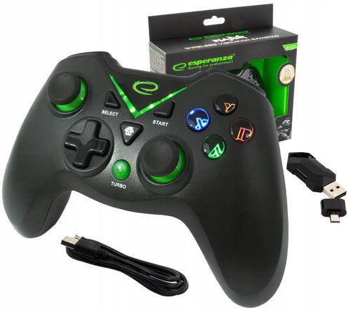 Gamepad PS3/PC/XBOX ONE/ANDROID USB Esperanza "Major" czarny na Arena.pl