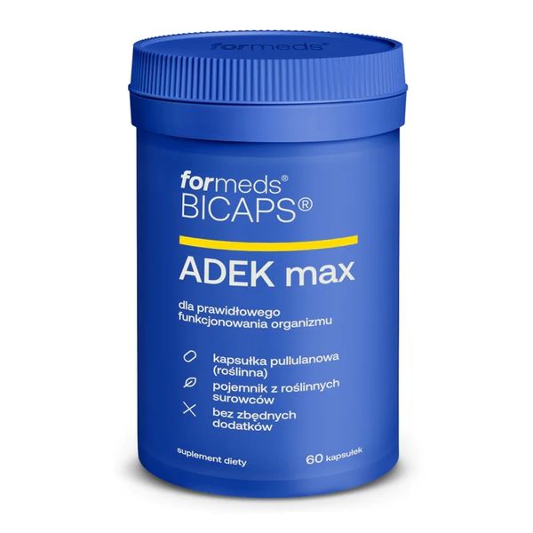 ForMeds BICAPS ADEK MAX 60 kapsułek zdjęcie 2