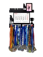 Wieszak na medale MAMA na MEDAL z kalendarzem i ramką na zdjęcie imię 409.1