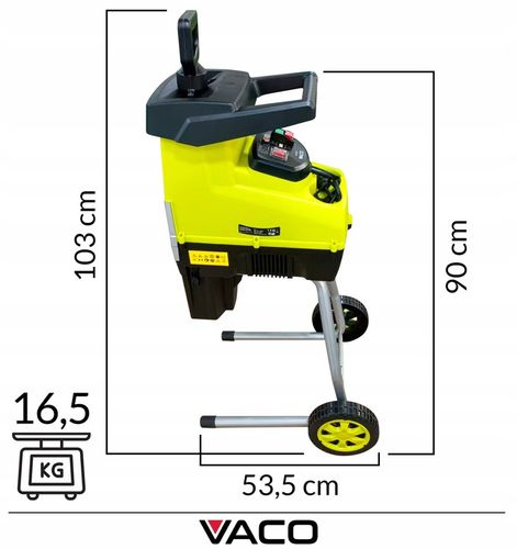 ROZDRABNIACZ ELEKTRYCZNY DO GAŁĘZI 3000W Rębak VACO + Kosz GRATIS na Arena.pl
